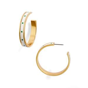 Kate Spade Herritage Spade Sun Dot Hoop Earrings